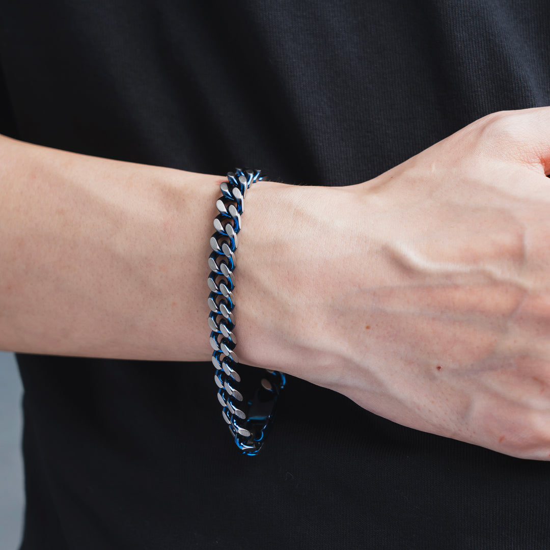 ブルーチェーンブレスレット(L) / BSB-289