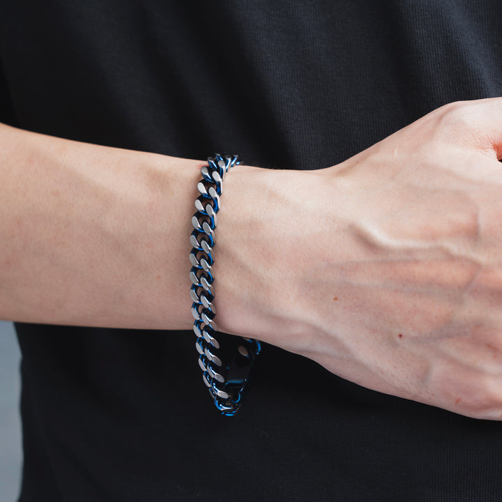 ブルーチェーンブレスレット(L) / BSB-289