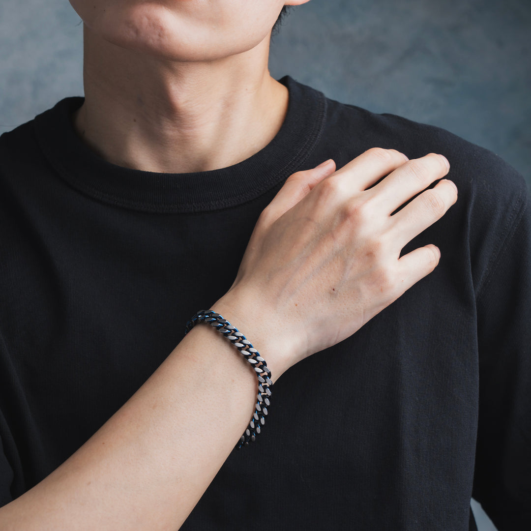 ブルーチェーンブレスレット(L) / BSB-289