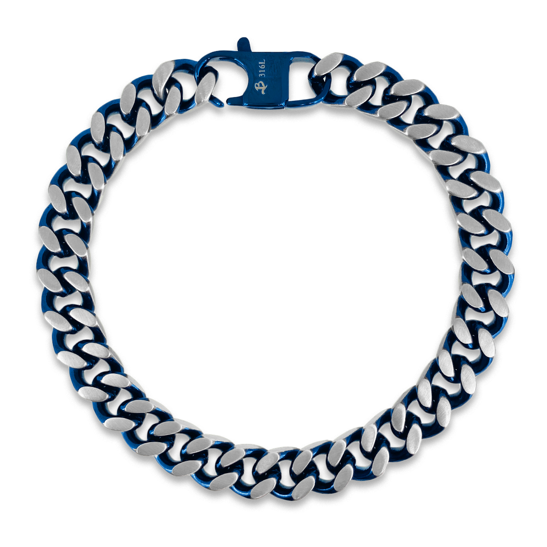 ブルーチェーンブレスレット(L) / BSB-289