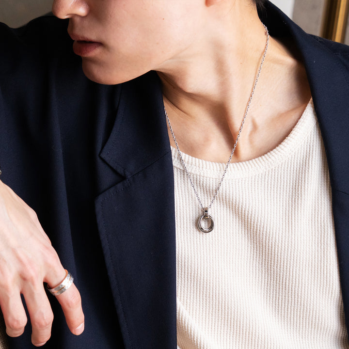 ダブルリングネックレス / BSN-164