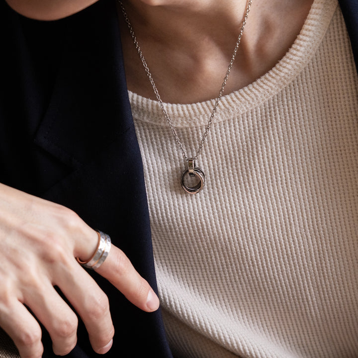 ダブルリングネックレス / BSN-164