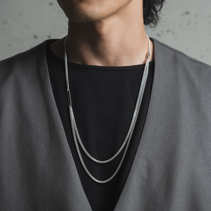 FINE LONG CHAIN NECKLACE DOUBLE / FP-006