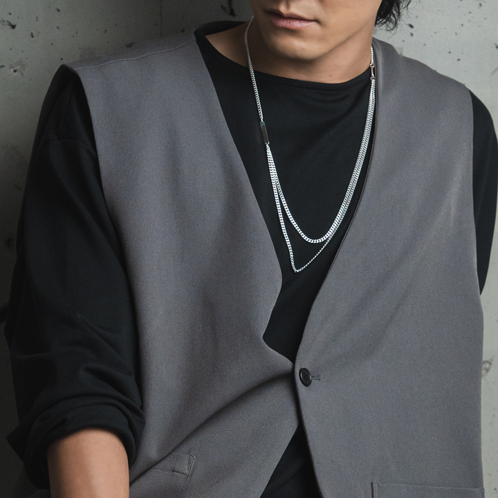 FINE LONG CHAIN NECKLACE DOUBLE / FP-006