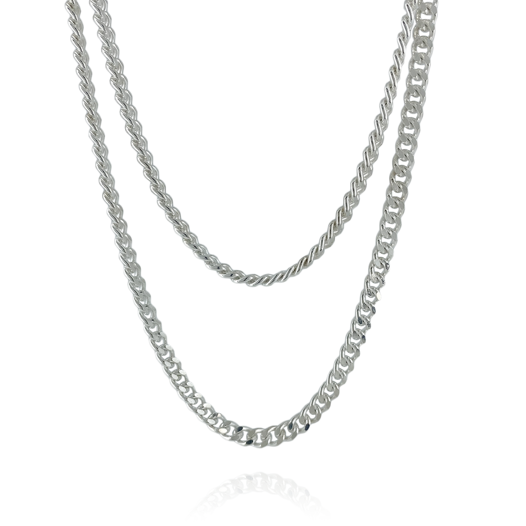 FINE LONG CHAIN NECKLACE DOUBLE / FP-006