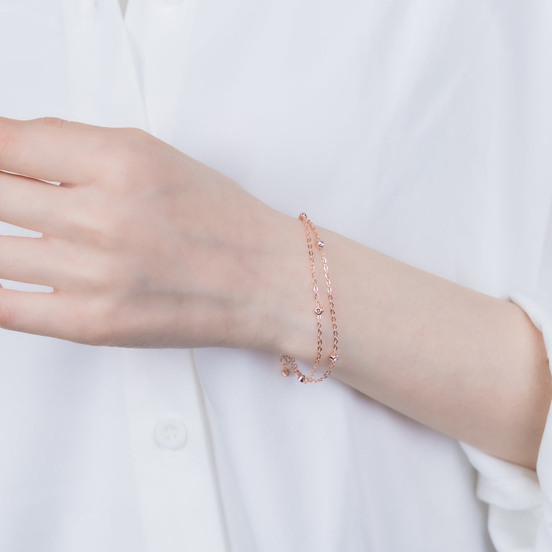 ダブルチェーンブレスレット / PTB-028