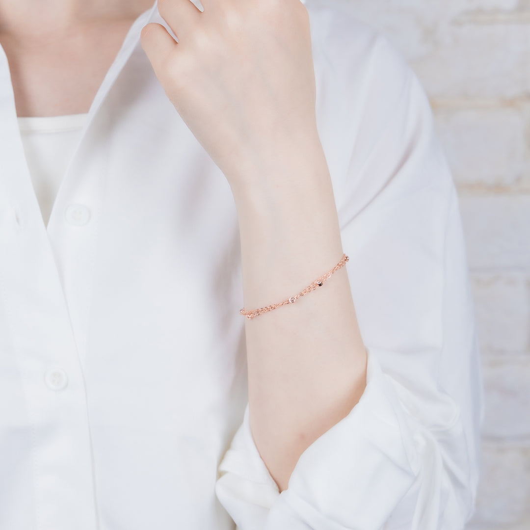 ダブルチェーンブレスレット / PTB-028