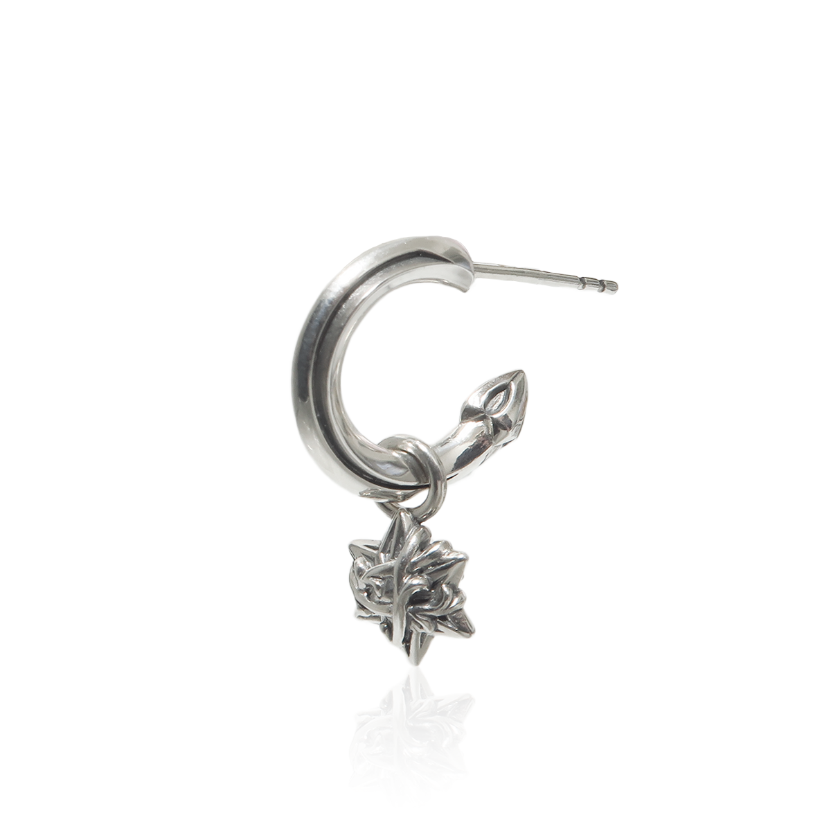 THORN HEXAGRAM DROP PIERCE(片耳用) / XE-062 – BLESS