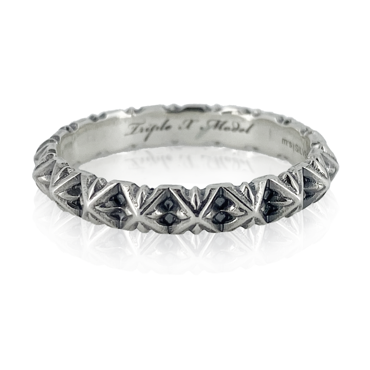 TRIPLE X STUDS NARROW RING / XR-032