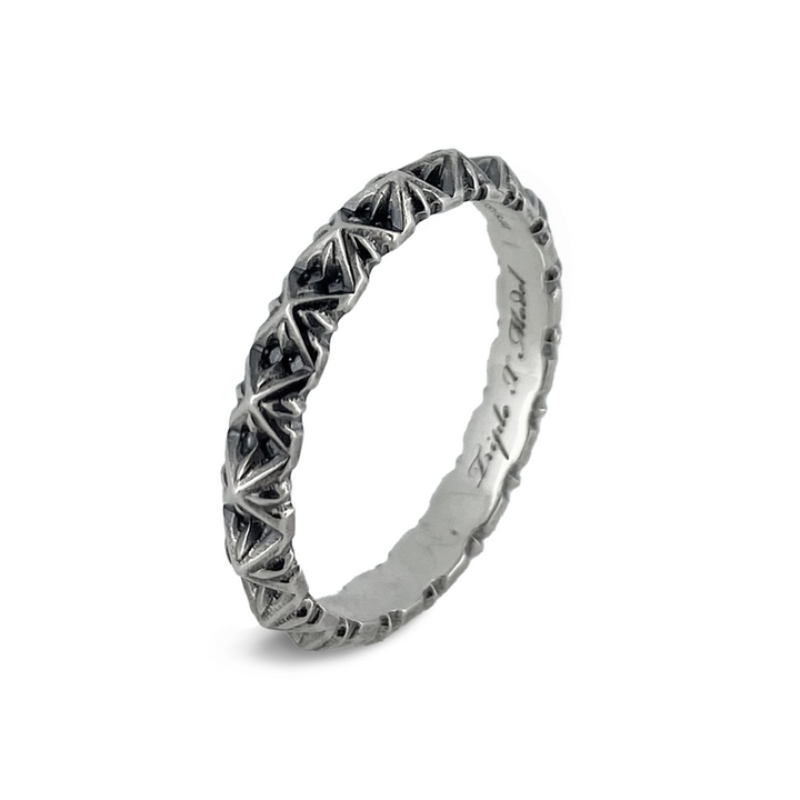 TRIPLE X STUDS NARROW RING / XR-032