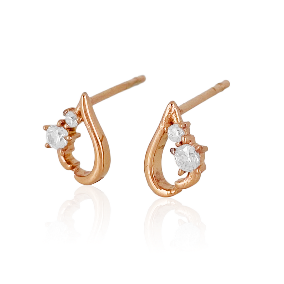 ハートペタルピアス(両耳用) / PTP-062