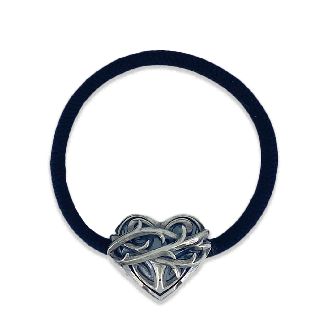 THORN HEART HAIR RUBBER BRACELET / X0326