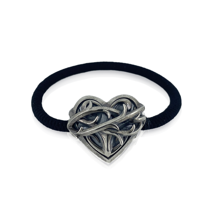 THORN HEART HAIR RUBBER BRACELET / X0326