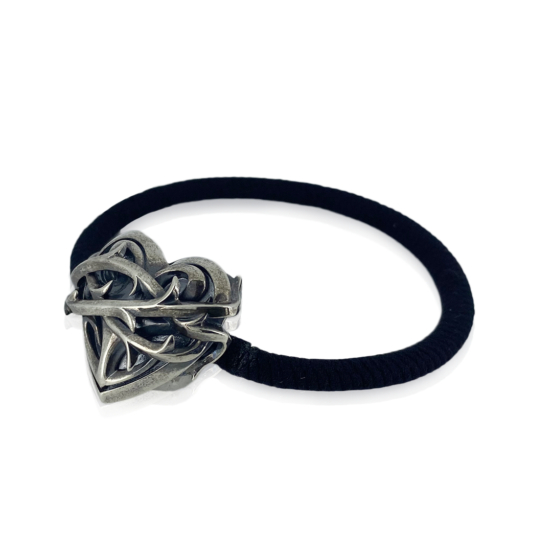THORN HEART HAIR RUBBER BRACELET / X0326