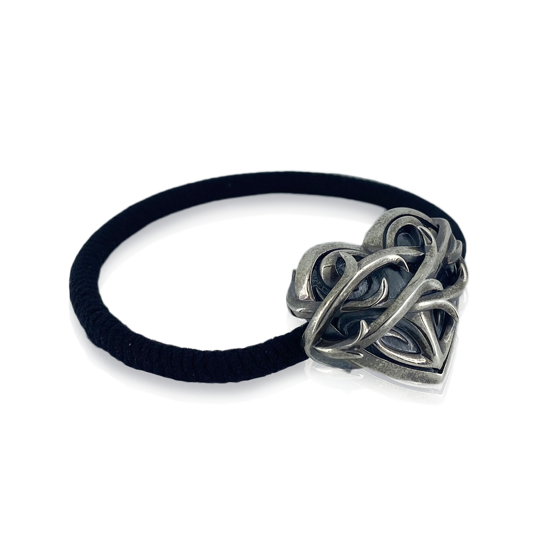 THORN HEART HAIR RUBBER BRACELET / X0326