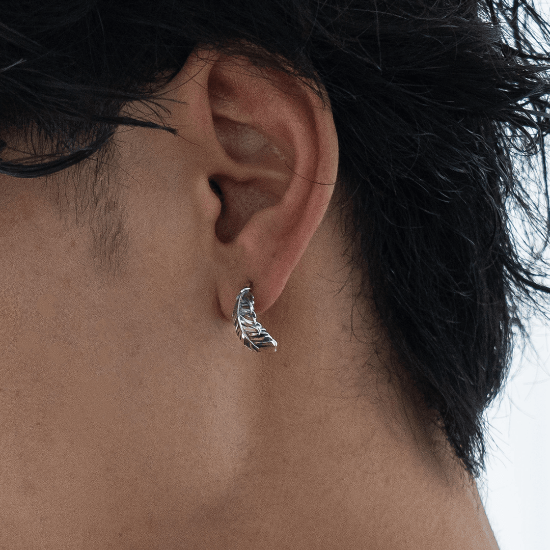 INTELLECTUAL FEATHER STUD PIERCE(片耳用) / XE-001