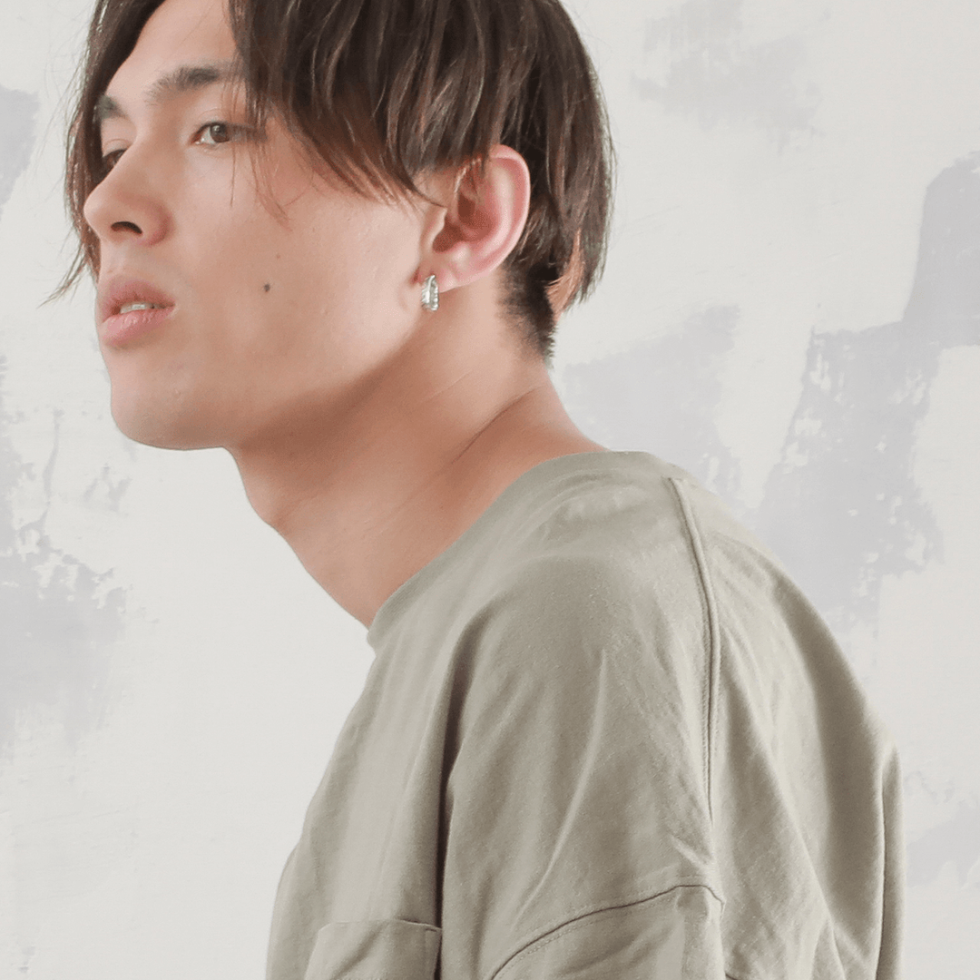 INTELLECTUAL FEATHER STUD PIERCE(片耳用) / XE-001