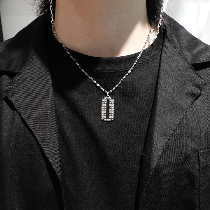 TRIPLE X STUDS RAZOR PENDANT / XP-186