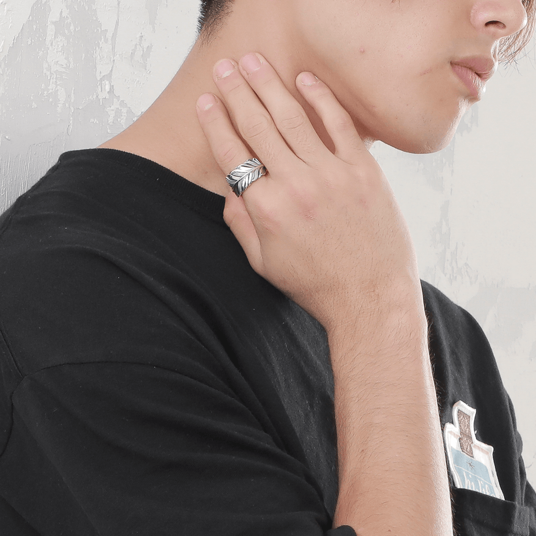 INTELLECTUAL FEATHER FREE RING M / XR-005