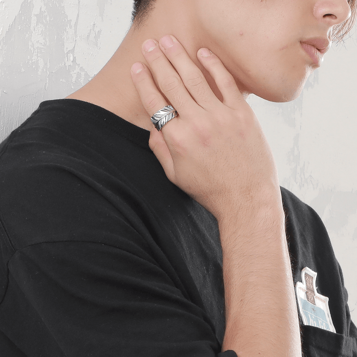 INTELLECTUAL FEATHER FREE RING M / XR-005