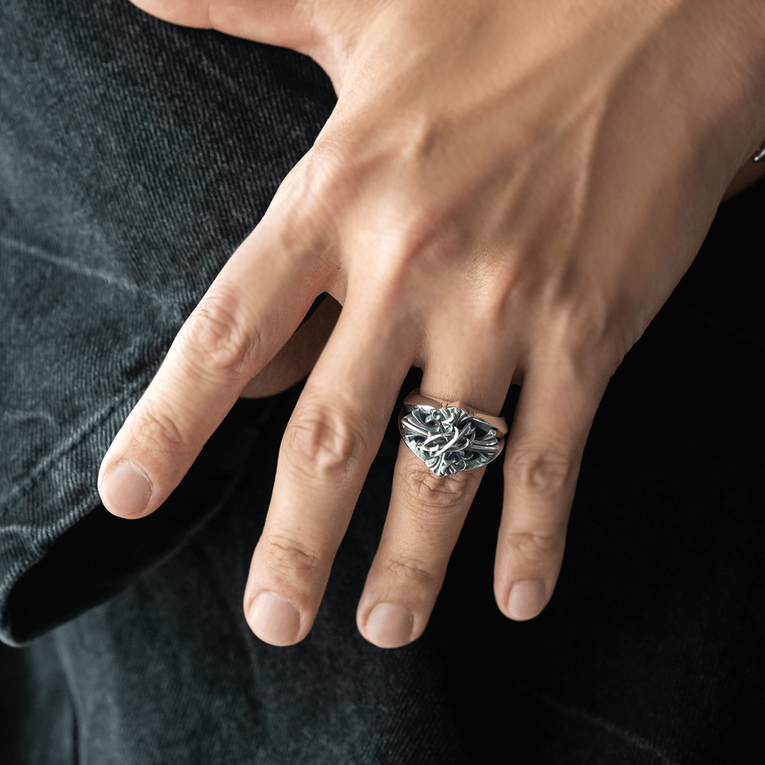 THORN CROSS RING / XR-014