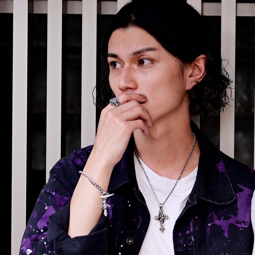 THORN CROSS RING / XR-014