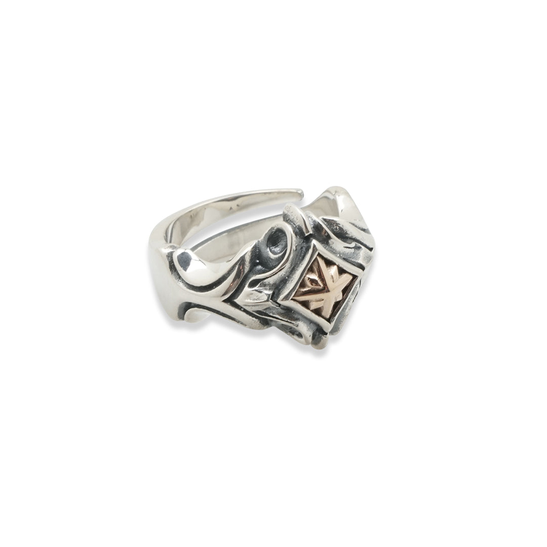 TRIPLE X EDITION URBAN TRIBAL FREE RING SV×K10YG / XR-028