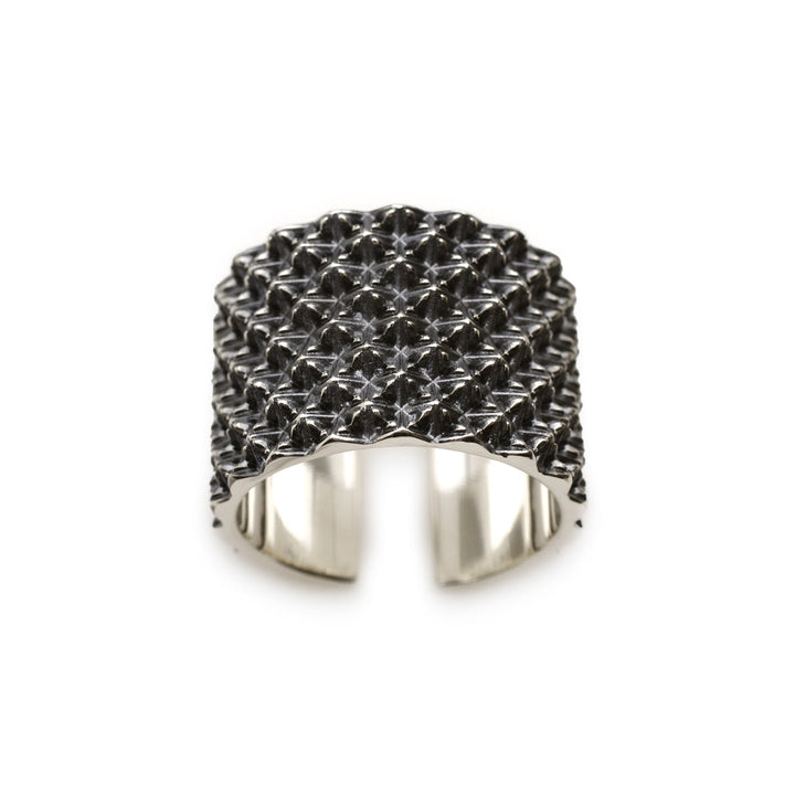 TRIPLE X STUDS WIDE RING / XR-030