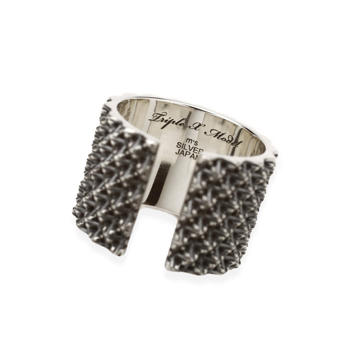 TRIPLE X STUDS WIDE RING / XR-030