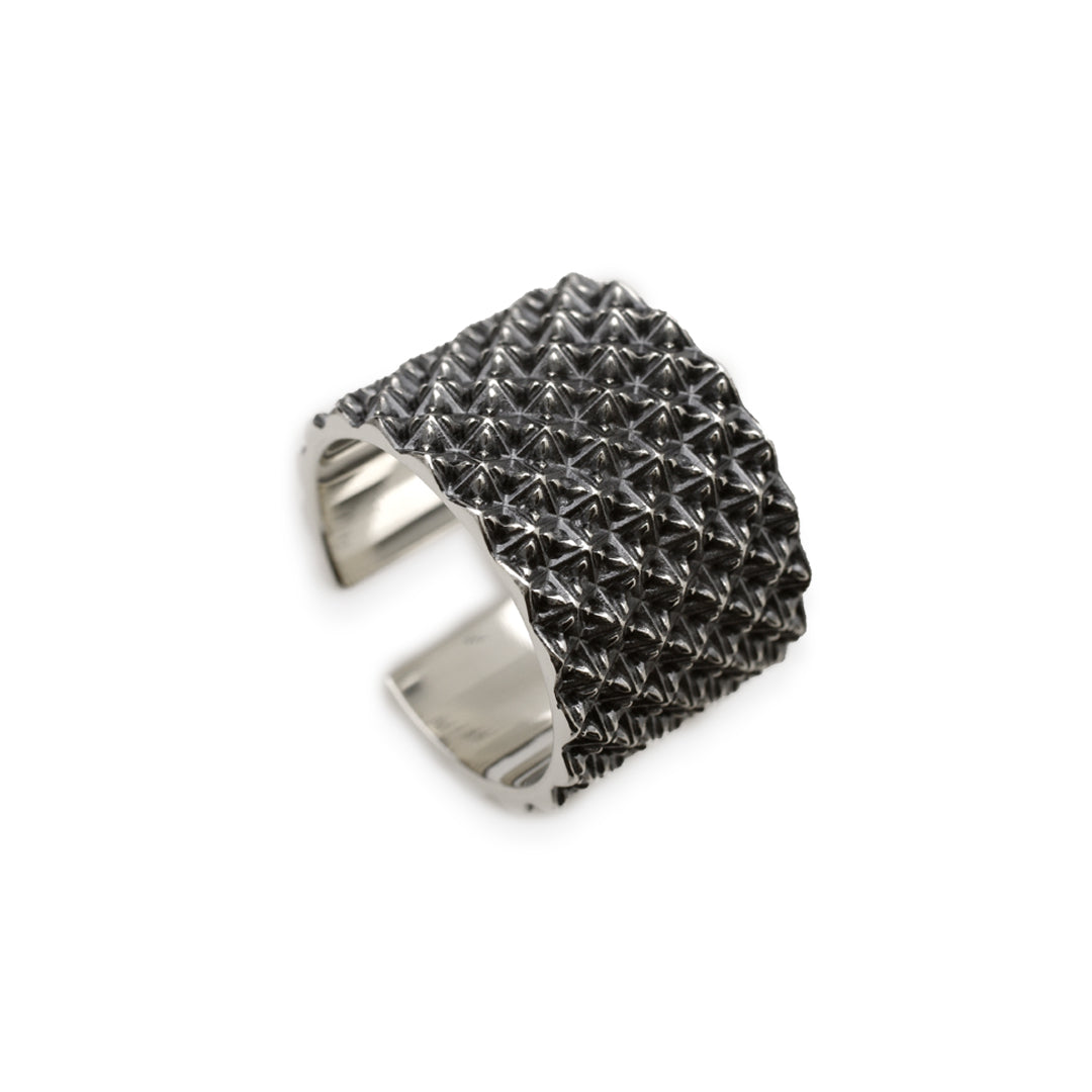 TRIPLE X STUDS WIDE RING / XR-030