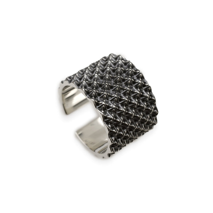 TRIPLE X STUDS WIDE RING / XR-030
