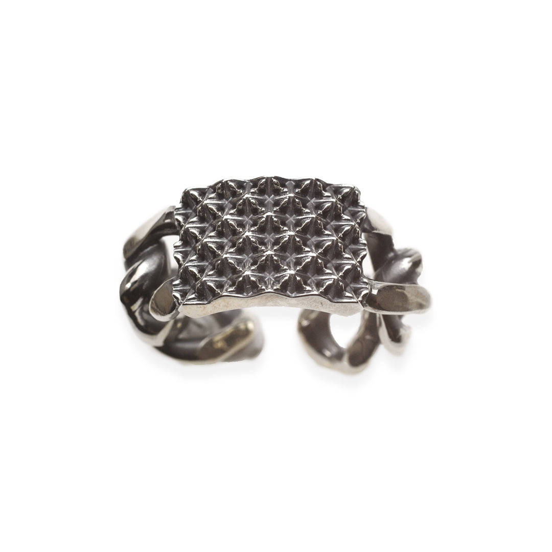 TRIPLE X STUDS CHAIN RING / XR-031