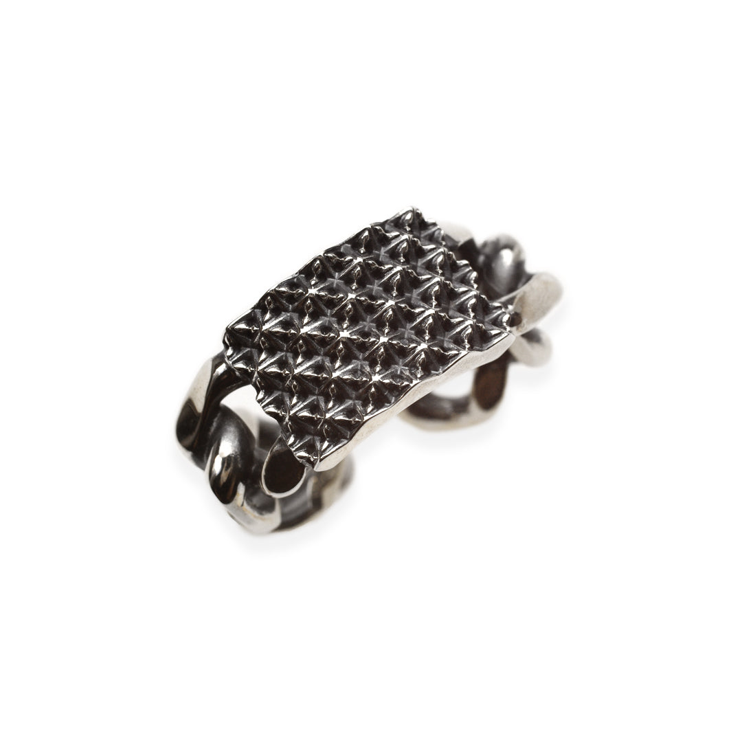 TRIPLE X STUDS CHAIN RING / XR-031
