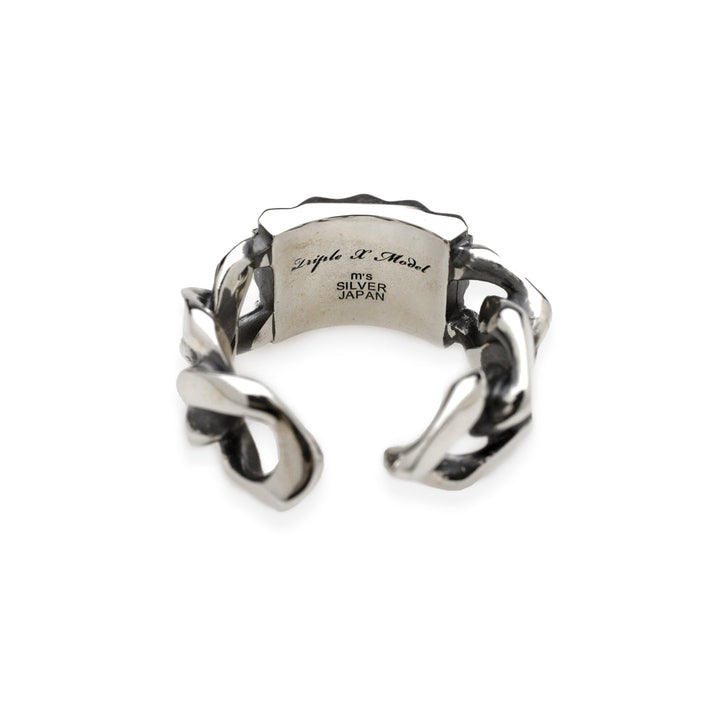 TRIPLE X STUDS CHAIN RING / XR-031