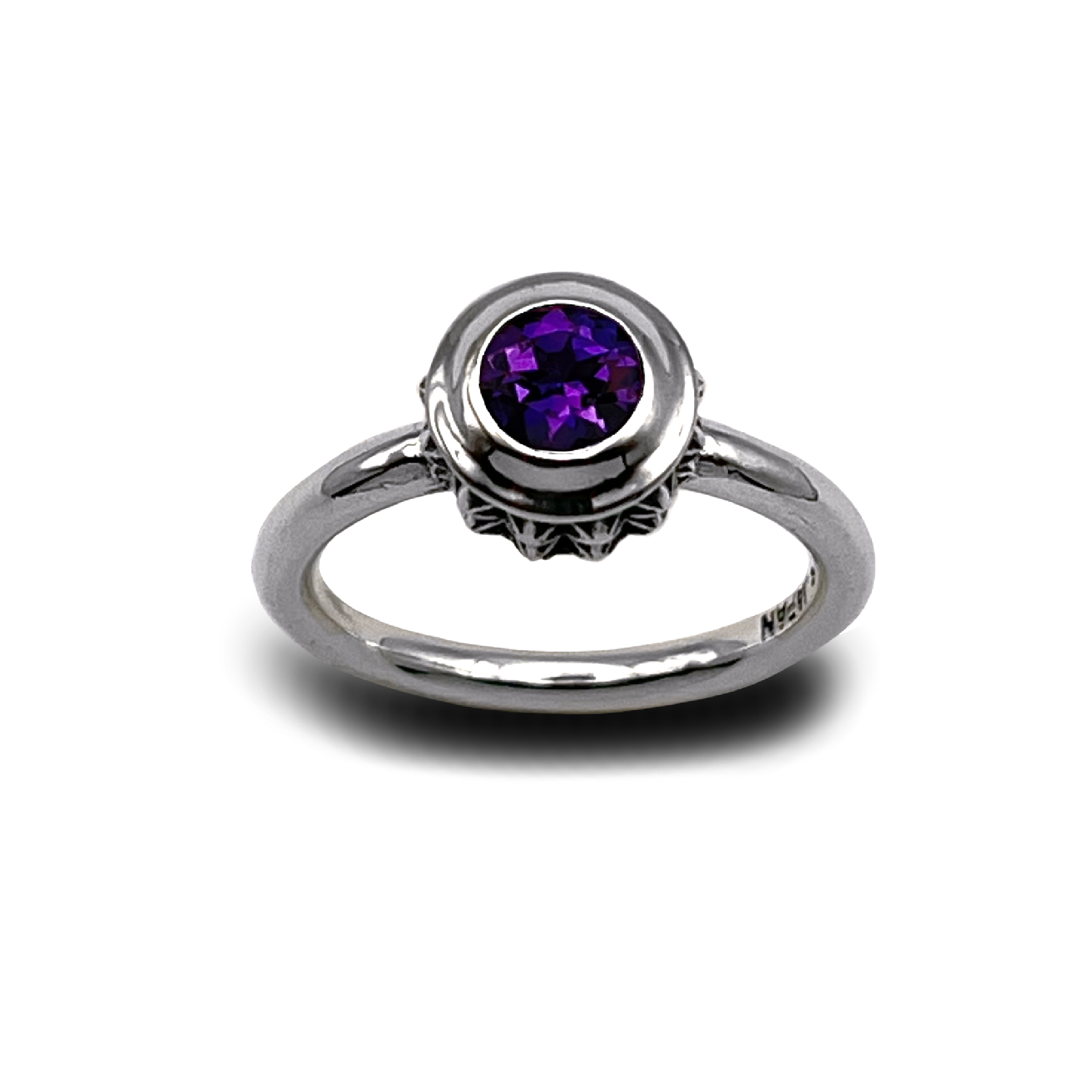 TRIPLE X STUDS SOLITAIRE BIRTHDAY 5mm STONE RING / XR-050AM – BLESS