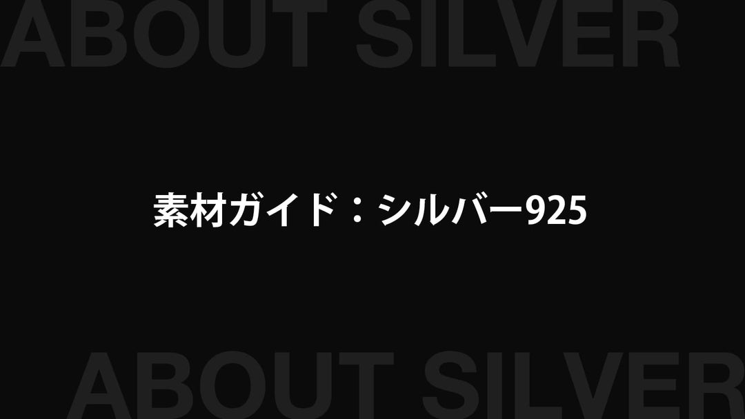 素材ガイド：シルバー925