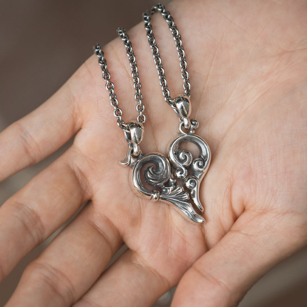 た*き様 bless ハートネックレス シルバー925 takumu PAIR PENDANT / MC-377-378 – BLESS