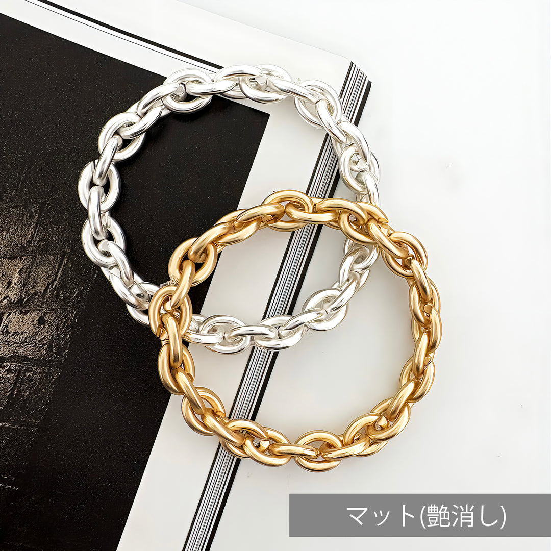 ボールドチェーン エラスティック ブレスレット(フリーサイズ) / JB-3022〜JB-3025