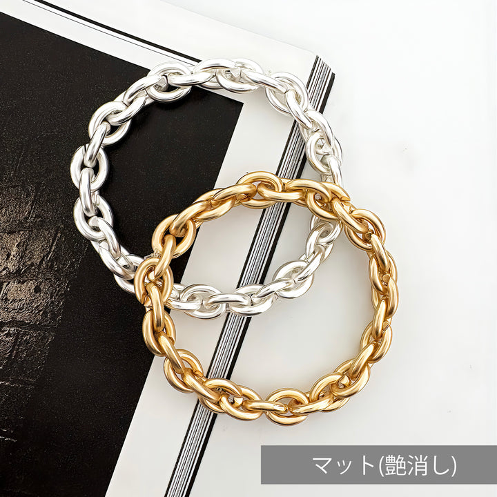 ボールドチェーン エラスティック ブレスレット(フリーサイズ) / JB-3022〜JB-3025