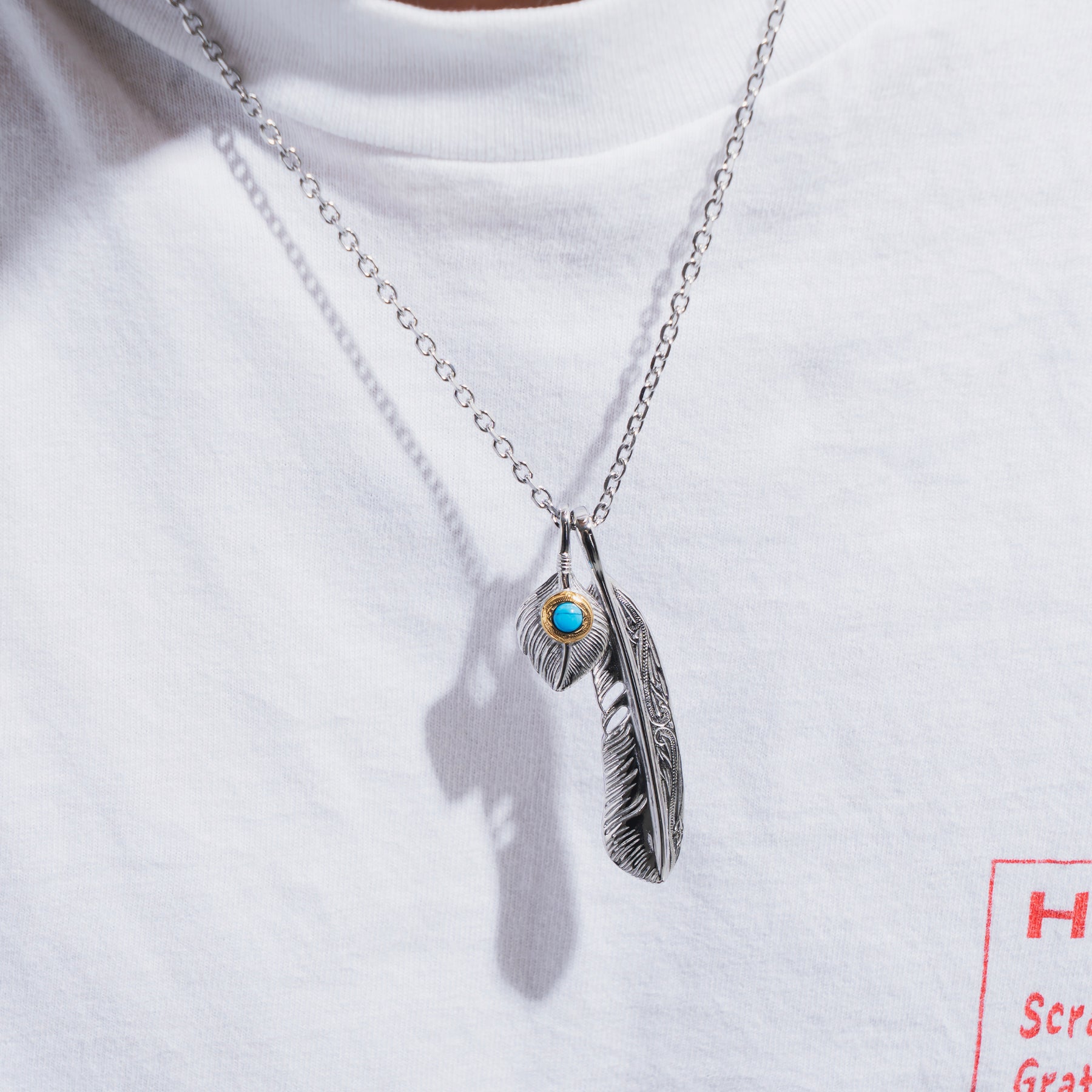 ダブルフェザーネックレス / BSN-699 – BLESS