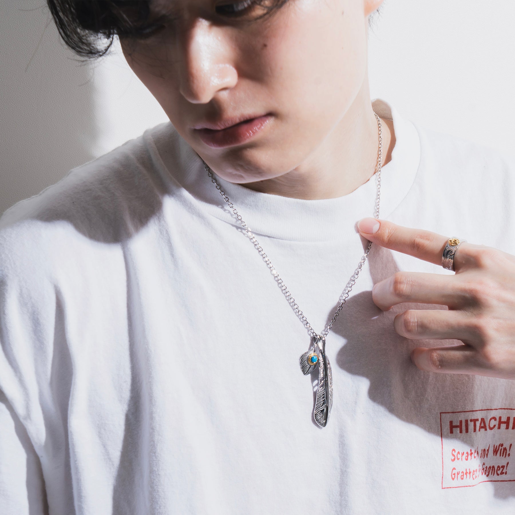 ダブルフェザーネックレス / BSN-699 – BLESS