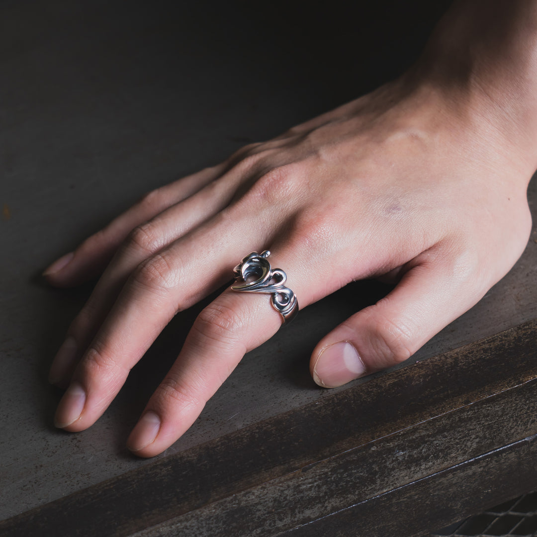 URBAN TRIBAL HEART RING / L-643