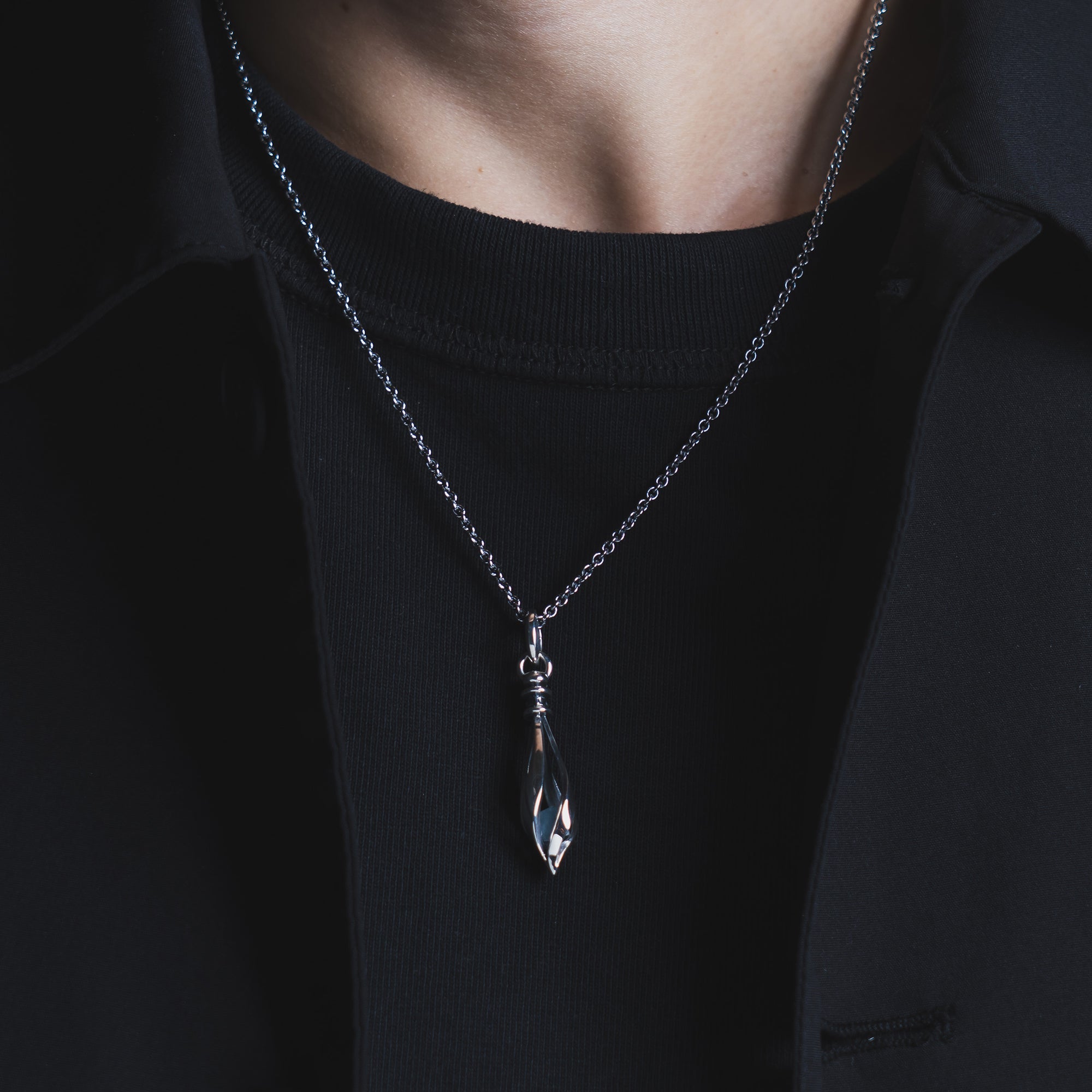 M's collection 青いストーン付きリング ネックレスチェーン付き M's collection 青いストーン付きリング ネックレスチェーン付き M's