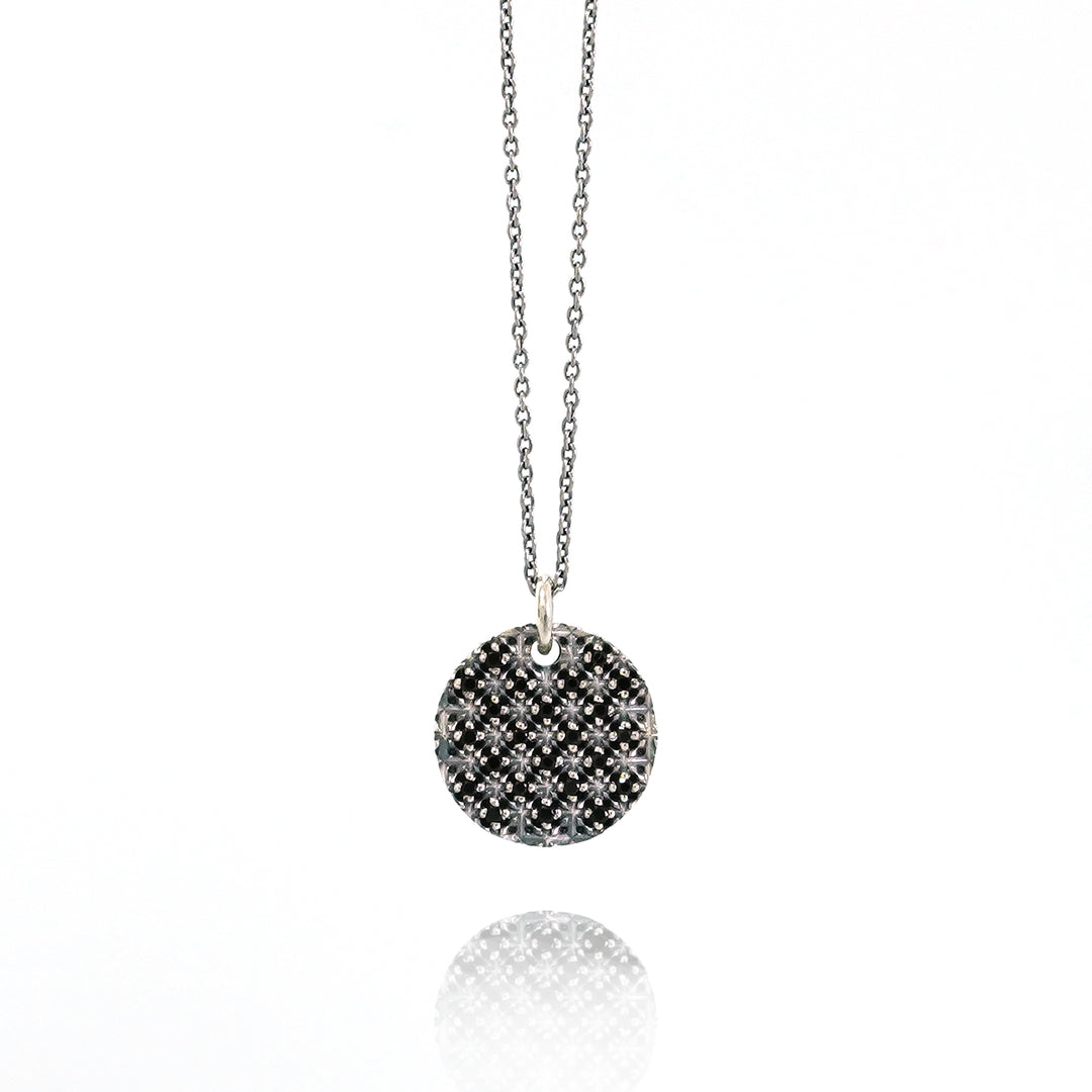 TRIPLE X STUDS COIN MELEE PENDANT