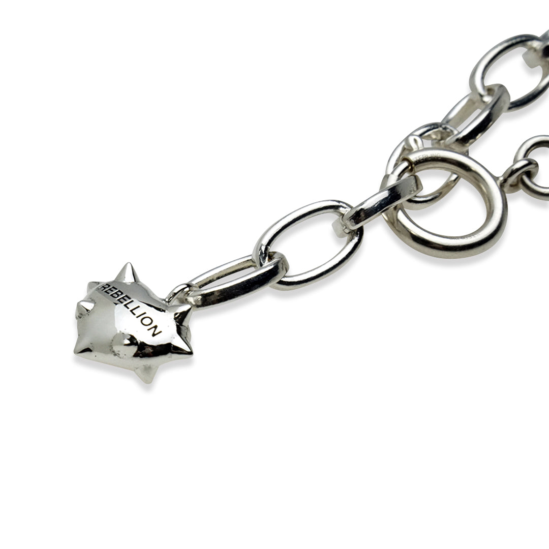 OFF THE WALL REBELLION HEART CHAIN ​​BRACELET / XB-038