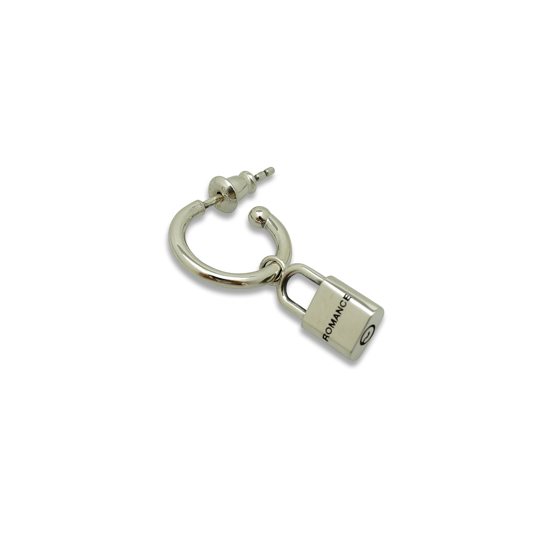 OFF THE WALL ROMANCE PADLOCK HOOP POST PIERCE(片耳用) / XE-021