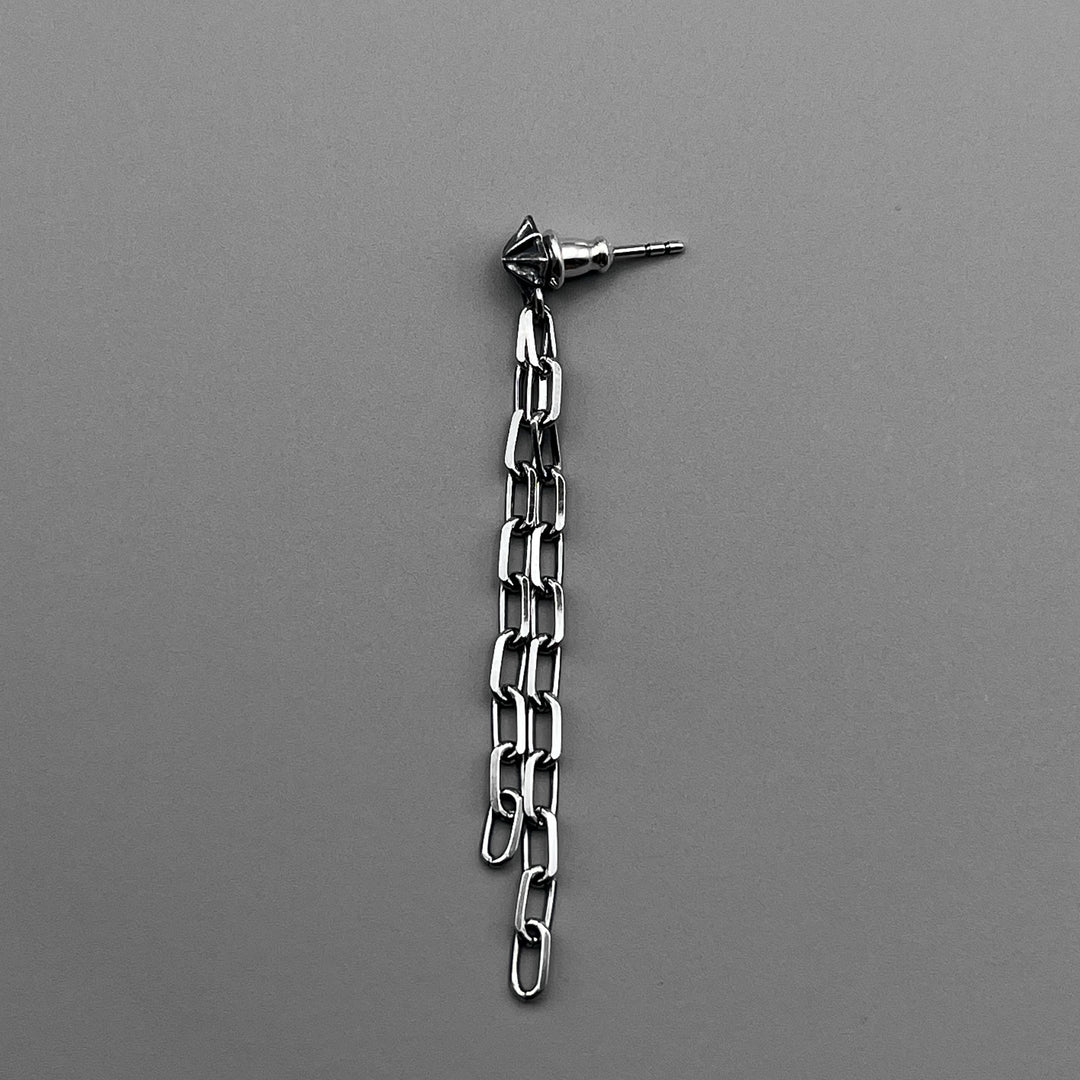 TRIPLE X STUDS CHAIN PIERCE(片耳用) / XE-042