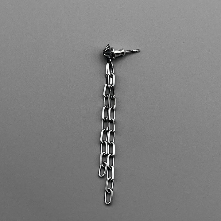 TRIPLE X STUDS CHAIN PIERCE(片耳用) / XE-042