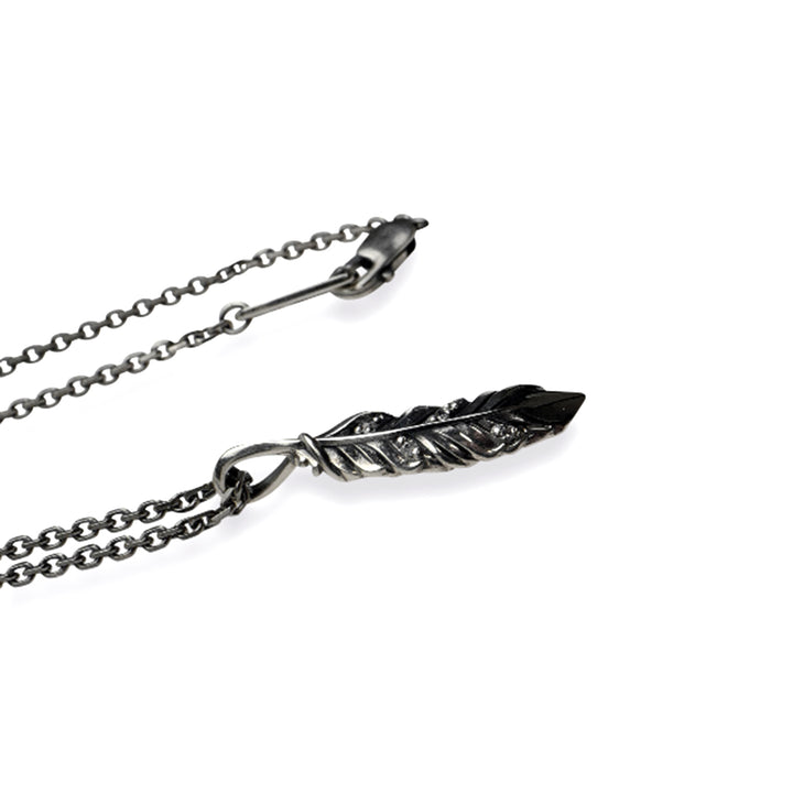 INTELLECTUAL FEATHER DIAMOND PENDANT S / XP-126