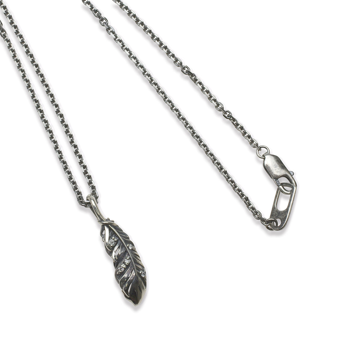 INTELLECTUAL FEATHER DIAMOND PENDANT S / XP-127